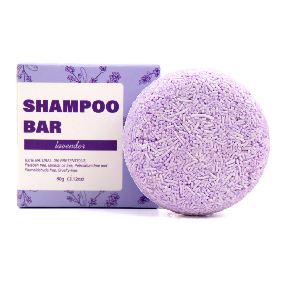 Jabón en barra de champú para cabello seco y cuero cabelludo personalizado