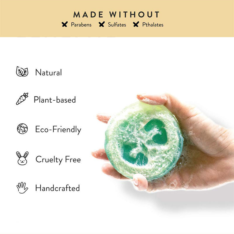 Barra de jabón exfoliante de marca privada personalizada