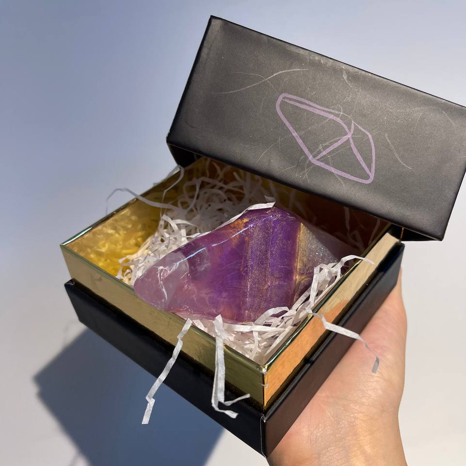 Jabón de cristal personalizado