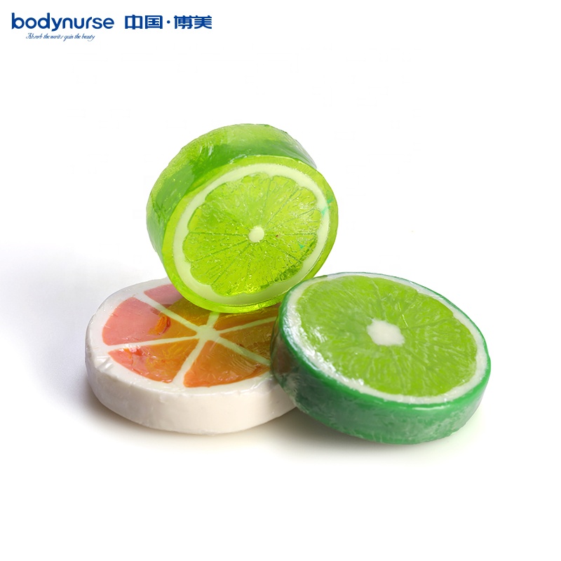 Jabón para aclarar la piel con forma de fruta de etiqueta privada