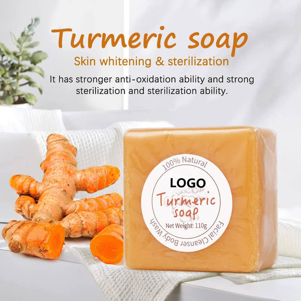 Venta Al Por Mayor De Jabón Facial De Cúrcuma Con Etiqueta Privada