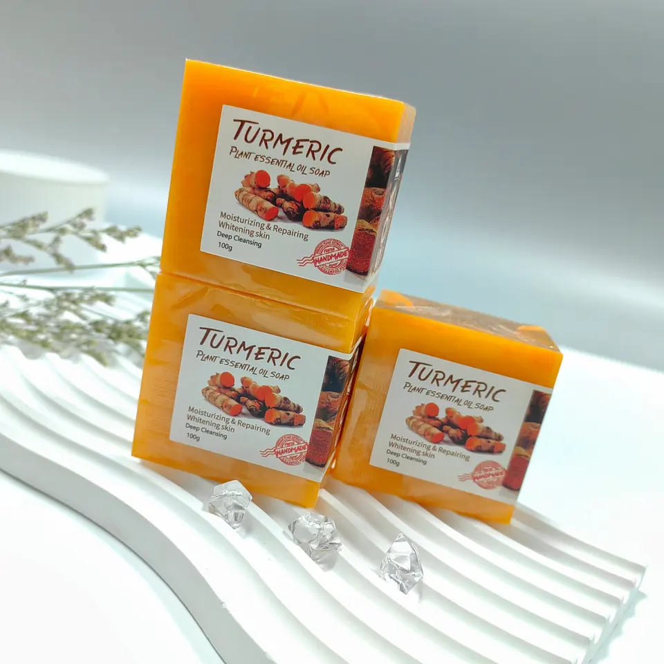Jabón de cúrcuma personalizado