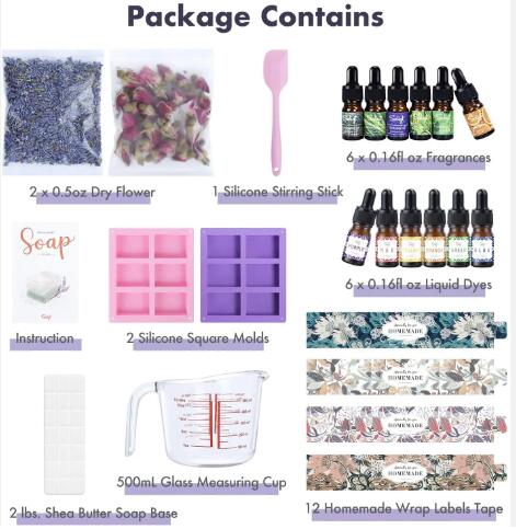 Kit de fabricación de jabón personalizado al por mayor