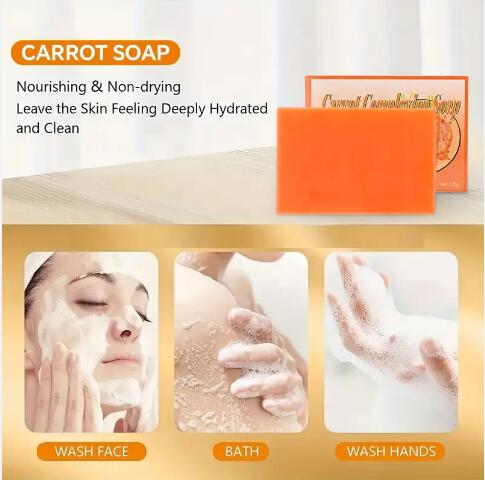 Jabón para cutis de zanahoria personalizado