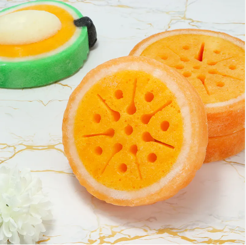 Jabón de esponja de frutas de etiqueta privada al por mayor
