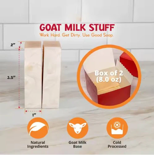 Jabón de leche de cabra de proceso en frío personalizado