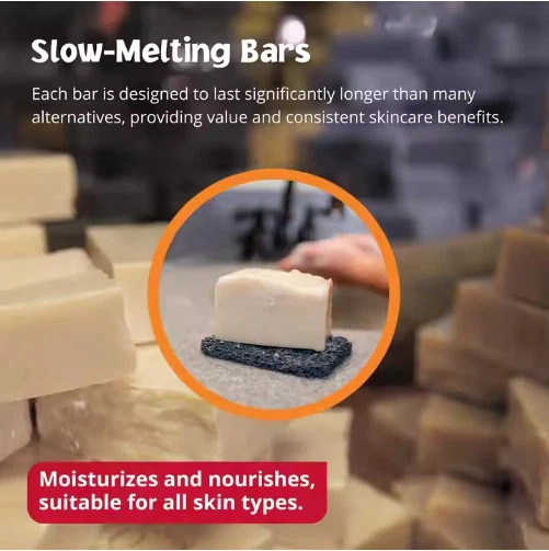 Jabón de leche de cabra de proceso en frío personalizado