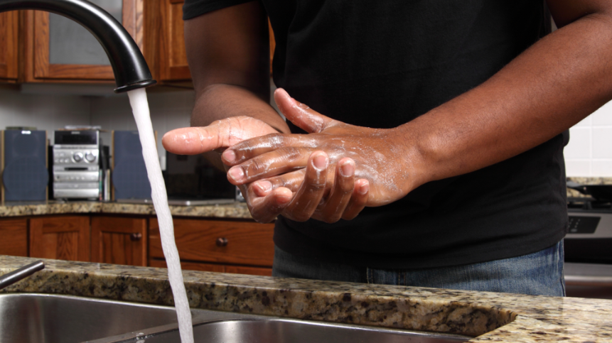 Antibacterial soap use